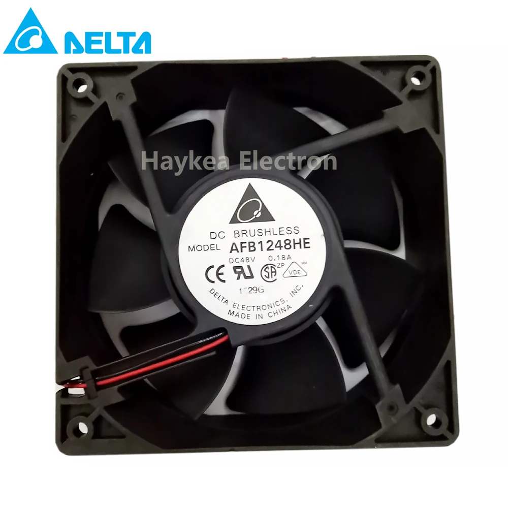 For Delta AFB1248HE-R00 12038 12CM 48v 0.18a 12cm 2 line industrial computer inverter cooling fan