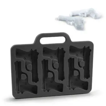 

1 Pcs Creative Ice Mold DIY Ice Made Accesires For Pistol Ice Tray Heat Cold Resistant Safty Silicone Handrool Shaped Ice Cubes