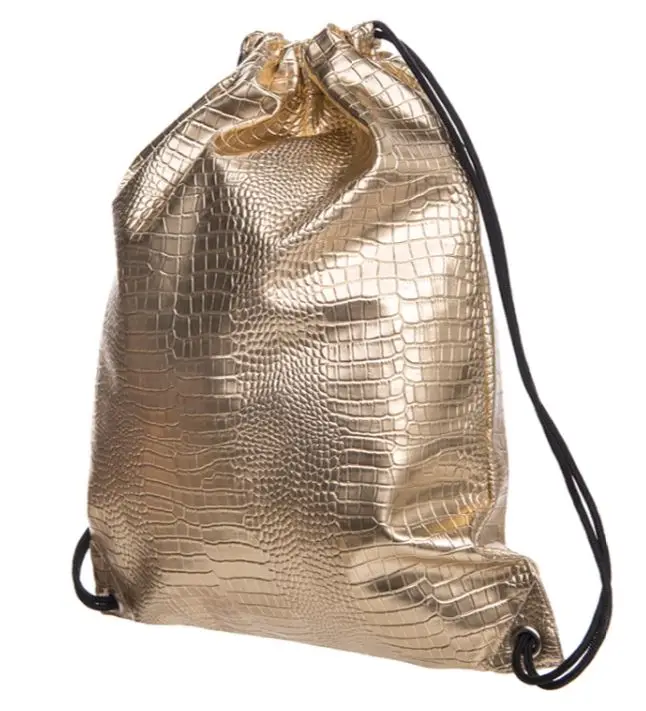 bling fashion icon New Crocodile Retro leather Women Travel mochila feminina Shoulder backpack vogue drawstring bag | Багаж и сумки