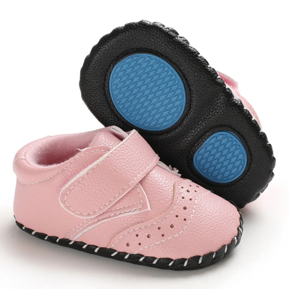 Kids baby toddler shoes rubber sole non-slip baby shoes casual sneakers kids sneakers girls and boys bow princess shoes 35A12 (50)