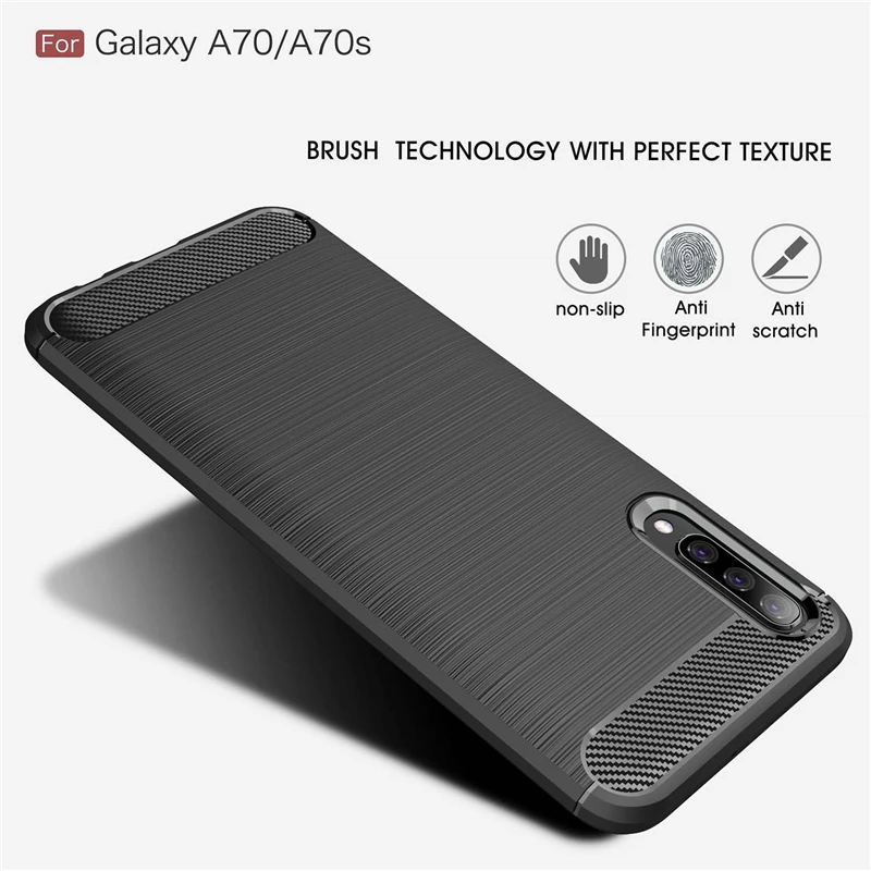 Силиконовый чехол-бампер для Samsung A10 A20 E A30 A40 A50 A60 A70 мягкий ТПУ чехол из