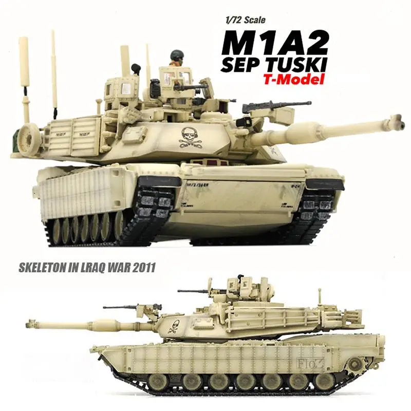 

M1A2 SEP TUSKI SKELETON IN LRAQ WAR 2011 1/72 Finished Model Tank T-MODEL