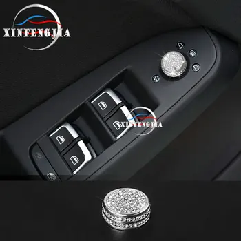 

For Audi Q5 09-17 Crystal Style Drive Door Button Switch Case Cover Trim