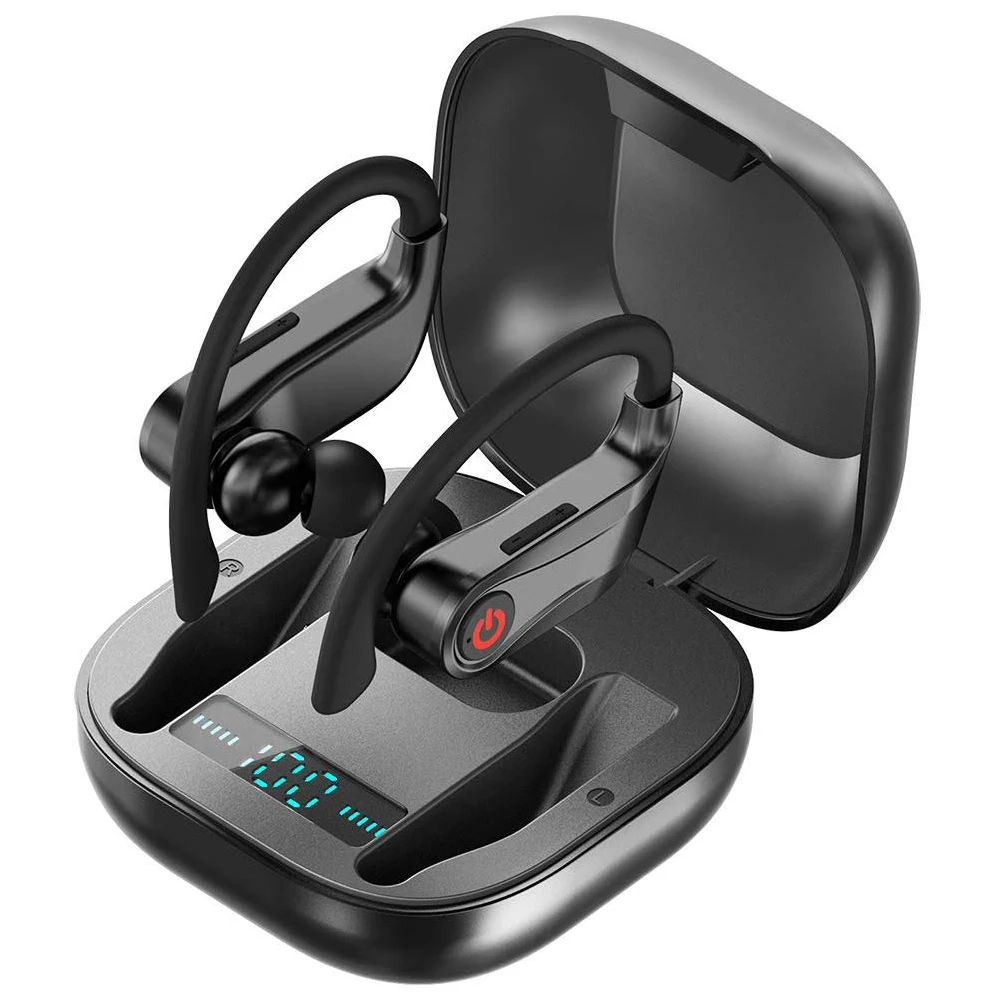 Q62 TWS Earphone bluetooth 5.0 Wireless Headset HiFi Waterproof Handsfree Earbud Power Display Smart Touch Bilateral Call Earbuds 950mAh Charging Box Portable Power Bank Charger for Smart Phone