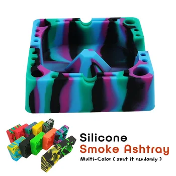 

Multifunctional Environmental Protection Silicone Ashtray Square Portable Desktop Ashtray QJS Shop