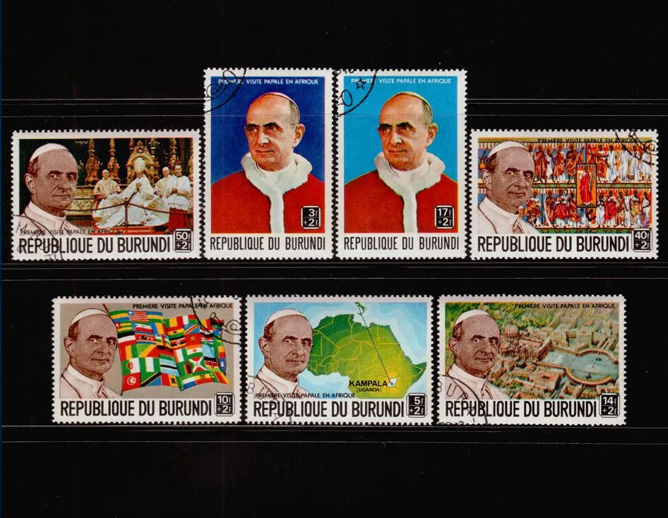 

7 pcs set Burundi 1969 Post Stamps Postage Collection