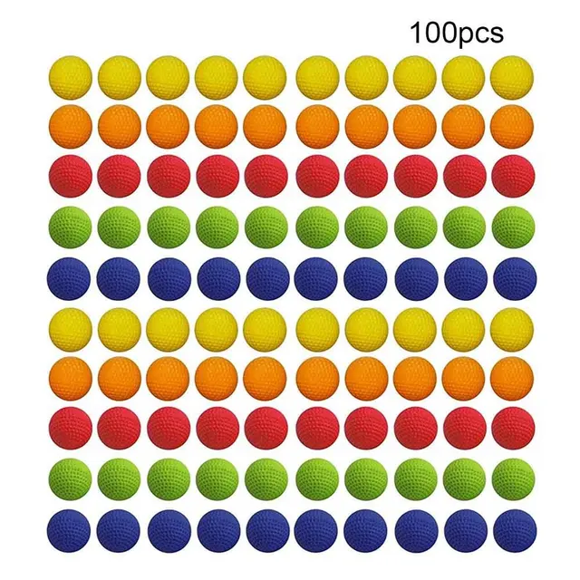 100Pcs Toy Gun Bullet Balls For Gun Balls Rival Zeus Apollo Toy Outdoor Practice Less Impact For Children Toy Gun Accessories 1