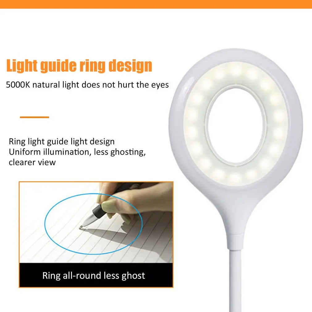 Eye Protection Rechargeable Led Desk Lamp Learning Children Desk Lamp Student Dormitory Bedroom Bedside Clip Light