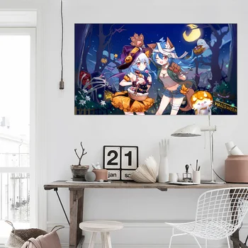 

[Self-Adhesive] 3D Cute Cartoon Girl 604 Japan Anime Wall Stickers Mural Decal Wall Murals AJ WALLPAPER Belly