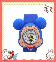 Dropshiping милые Мультяшные часы с рисунком Minnie на циферблате Детские кварцевые наручные часы детские часы «Микки» детские часы для мальчиков