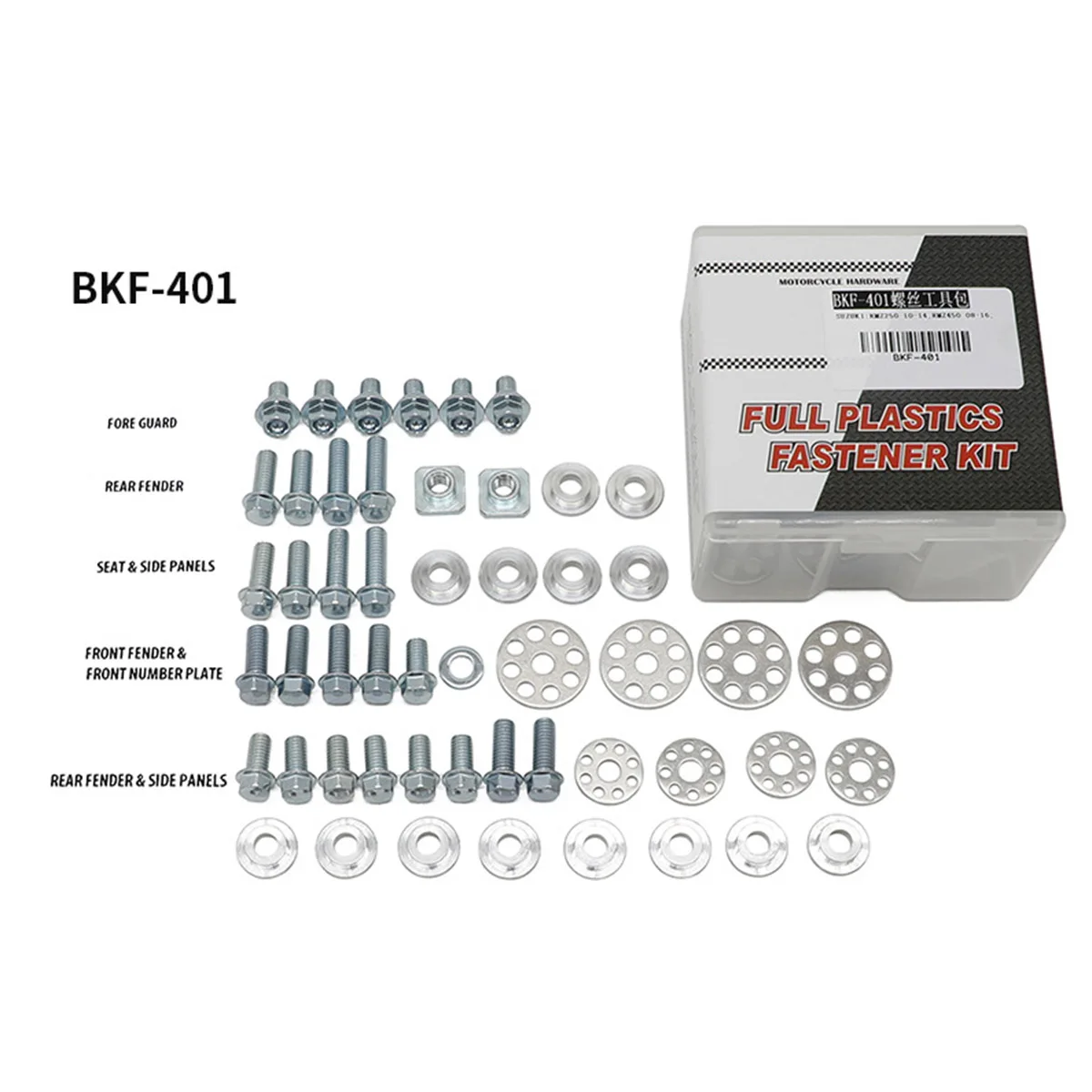 

Hardware Bolt Full Plastics Fastener Kit For Suzuki RMZ250 10-14 RMZ450 08-16 Factory Style Motorcycle Motocross Dirt Bike Part