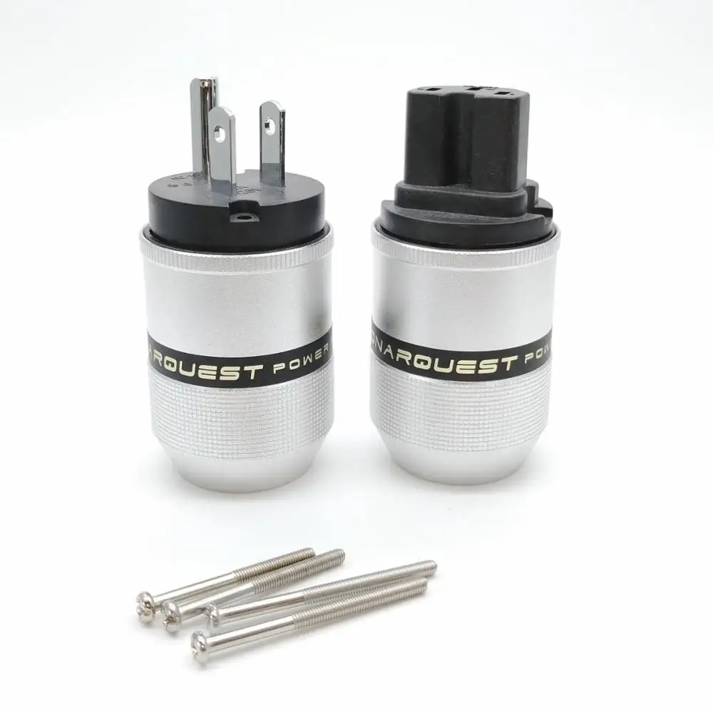 SONARQUEST Алюминиевый сплав P25-P(PB) C25-P(PB) High End родиевым покрытием США Разъем питания и IEC разъем HiFi аудио усилитель