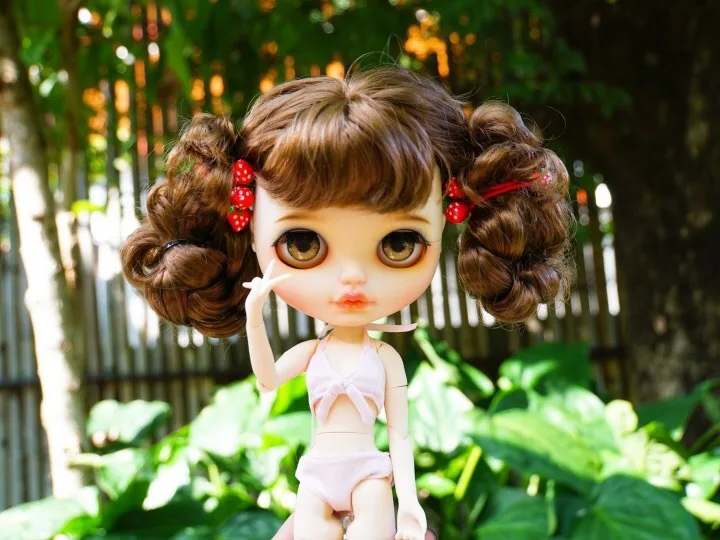 makeup doll 1/6 BJD 30 см кукла игрушки 19 шарнир высшее качество китайская Кукла BJD шаровая шарнирная кукла милая девушка с длинными коричневыми волосами Pout blyth - Цвет: makeup doll