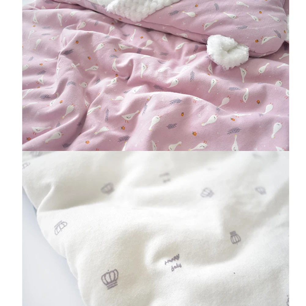 Baby Discharge Envelope for Newborns Cotton Cartoon Blanket For Kids Soft Warm Wrap For Baby Girl Boy Sleeping Bag