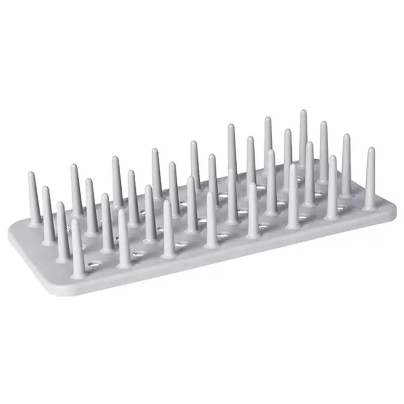Кухонная тарелка тарелки кастрюли Крышка для сушки дренажный держатель пластиковый стеллаж для хранения полка кухонный Органайзер сушилка для посуды(серый