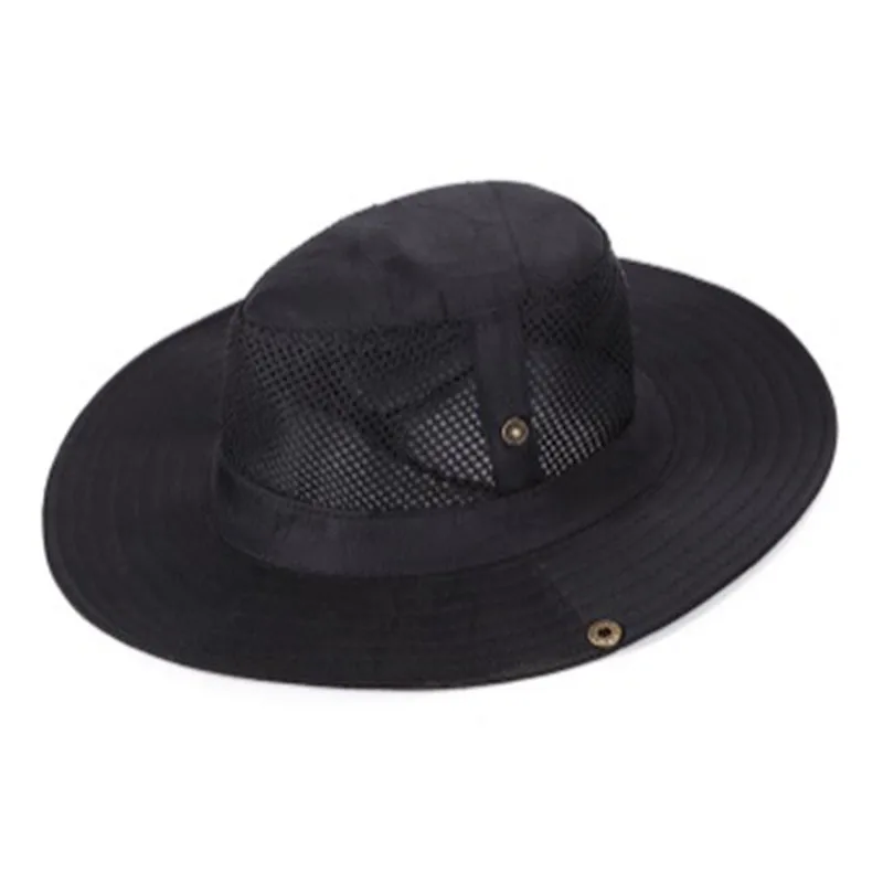 

Bucket Hats Wide Brim Mesh Camo Sun Cap Hat Outdoor Fishing Hiking Sports