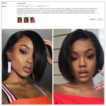 Pixie Cut Wig Bob Lace Front Wigs Short Bob Wig 13x6 Lace Front Human Hair Wigs For Black Women Preplucked Lace Wig Brazilian 6