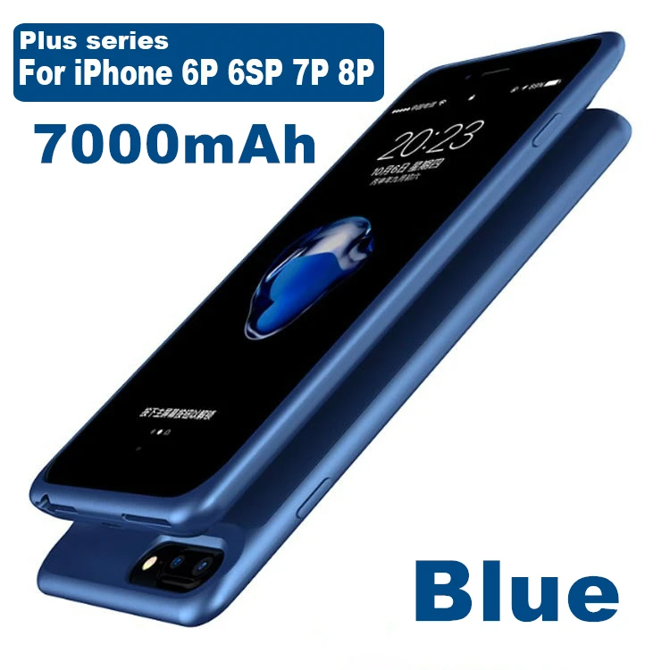 Чехол для аккумулятора 5000-7000 мАч ультра тонкий для iphone 6 Plus 6s 7 8 Plus внешний аккумулятор чехол s для iphone 6 6s 7 8 зарядное устройство - Цвет: For 6 Plus 6SP 7P 8P