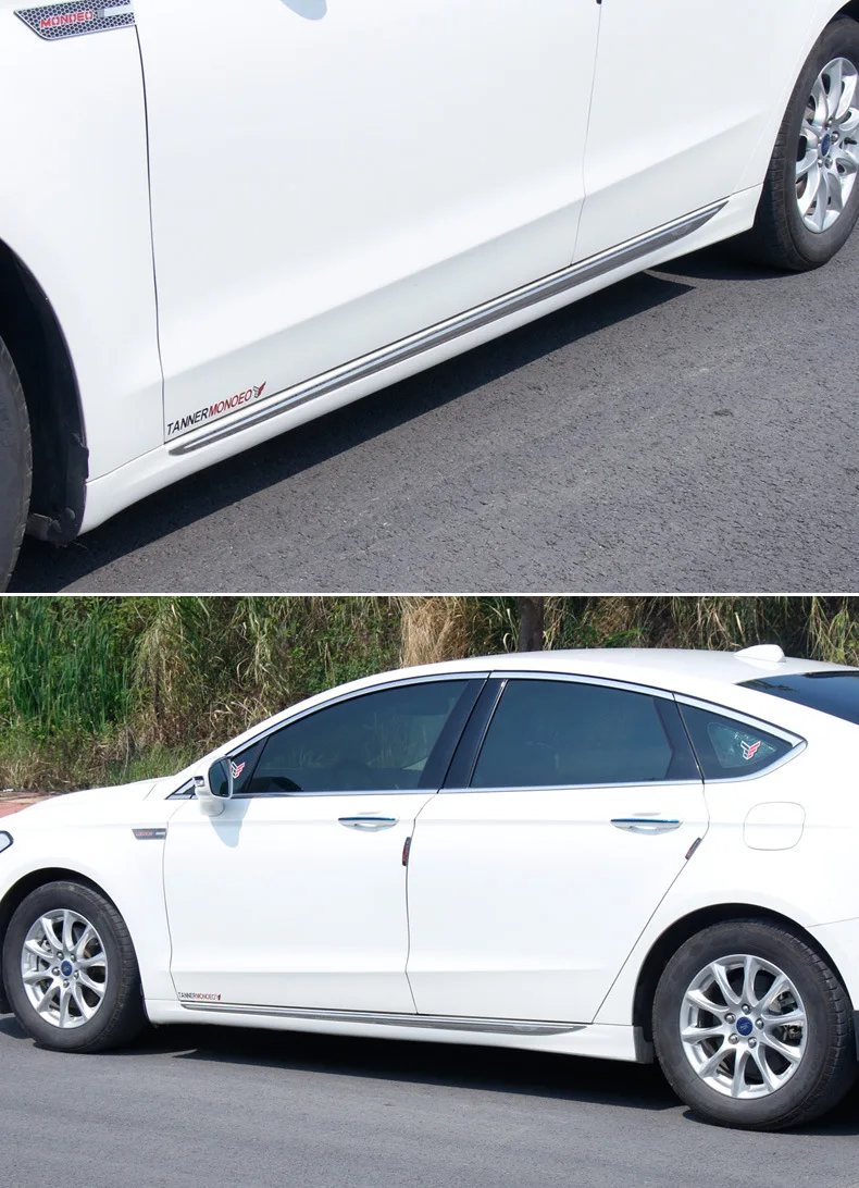 Подходит для 13-18 Ford New Mondeo обшивка кузова ремонт двери кромки автомобиля Doot Crash Bar анти-полированный Артикул
