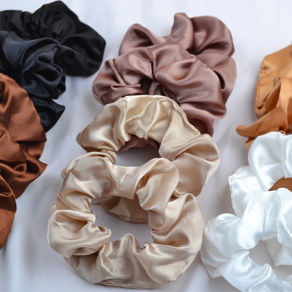 hair bows for women 4 inches Women Multicolor Silk Scrunchie Elastic Handmade Hair Band Ponytail Holder Hairband Headband Hair Accessories
	 

	4 inches Women Multicolor Silk Scrunchie Elastic Handmade Hair Band Ponytail Holder Hairband Headband Hair Accessories snap hair clips