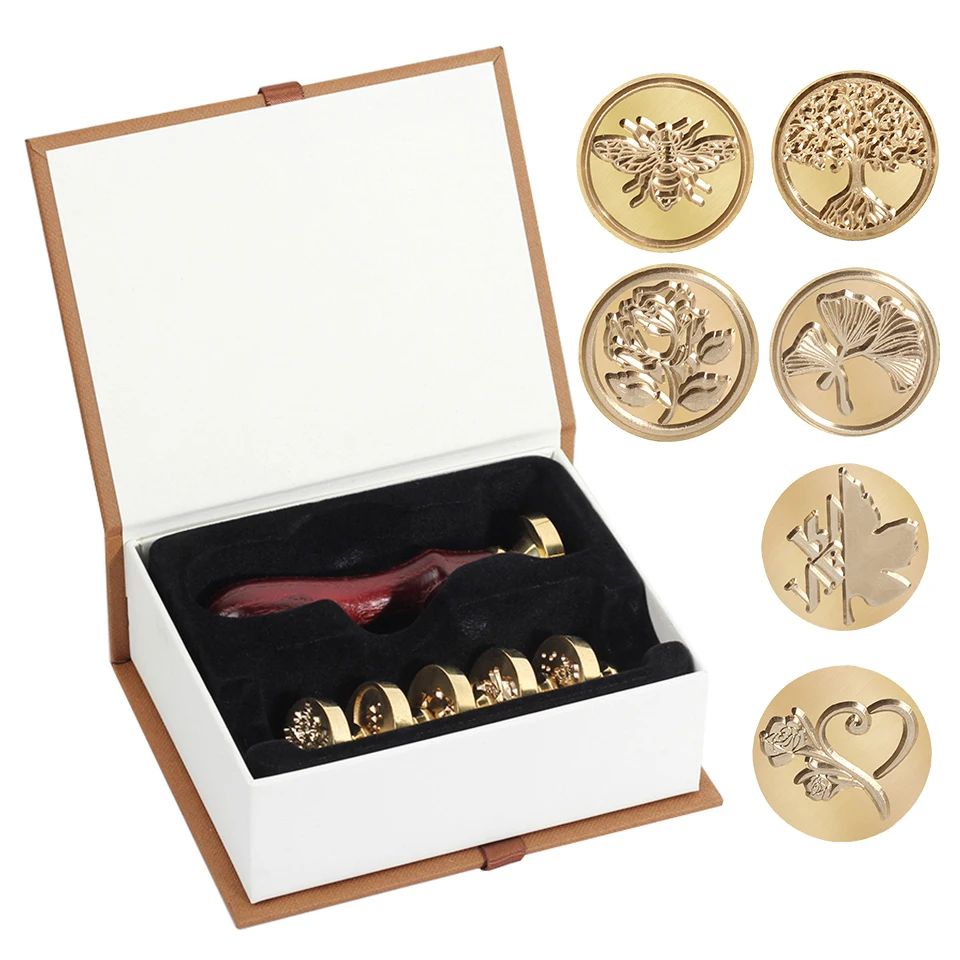 Wax Seal Stamp Kits, Sealing Wax Beads, Wax Stamp Heads with Wax Melting  Spoon DropShip - AliExpress