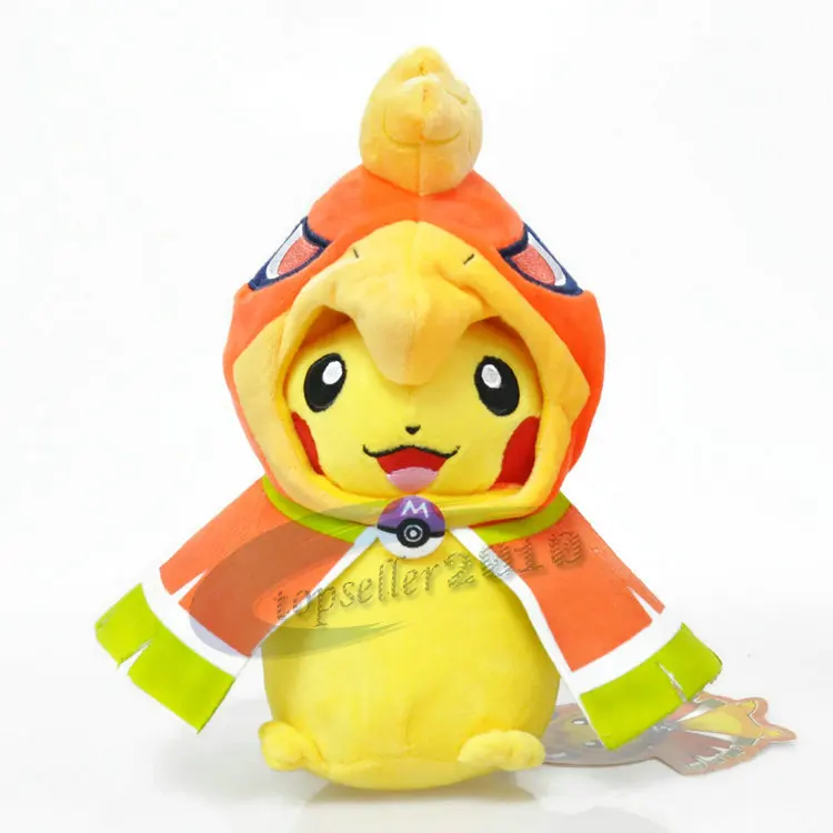 Takara tomy Покемон Феникс рокья Пикачу Мягкие плюшевые куклы игрушки для детей подарки на день рождения PP Хлопок