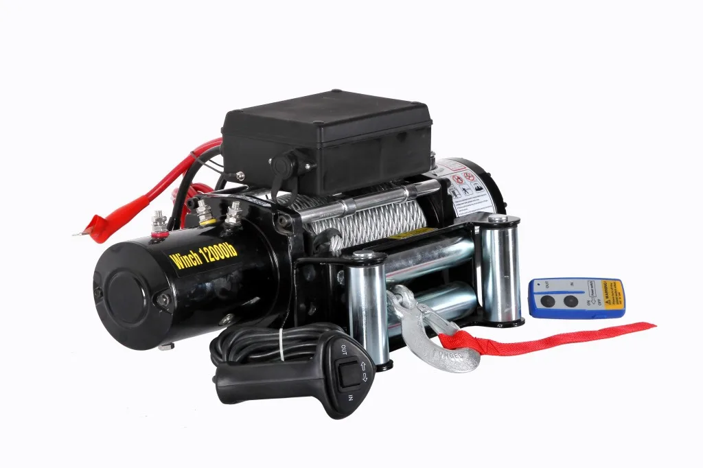 Electric Winch FoElectric Winch For Off-Road Self-Driving Cars, Self-Rescue 12000 Lbsr Off-Road Self-Driving Cars, Self-Re