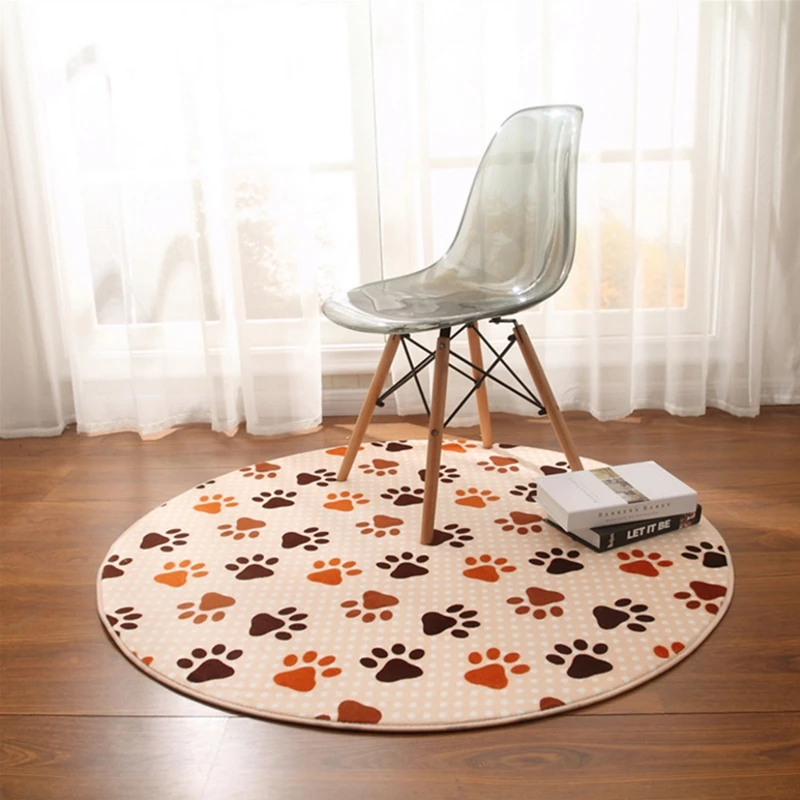 Pattern07 Круглый ковер из плотного кораллового флиса для гостиной, спальни, журнальный столик, впитывающий коврик, коврик для балкона - Цвет: Pattern07