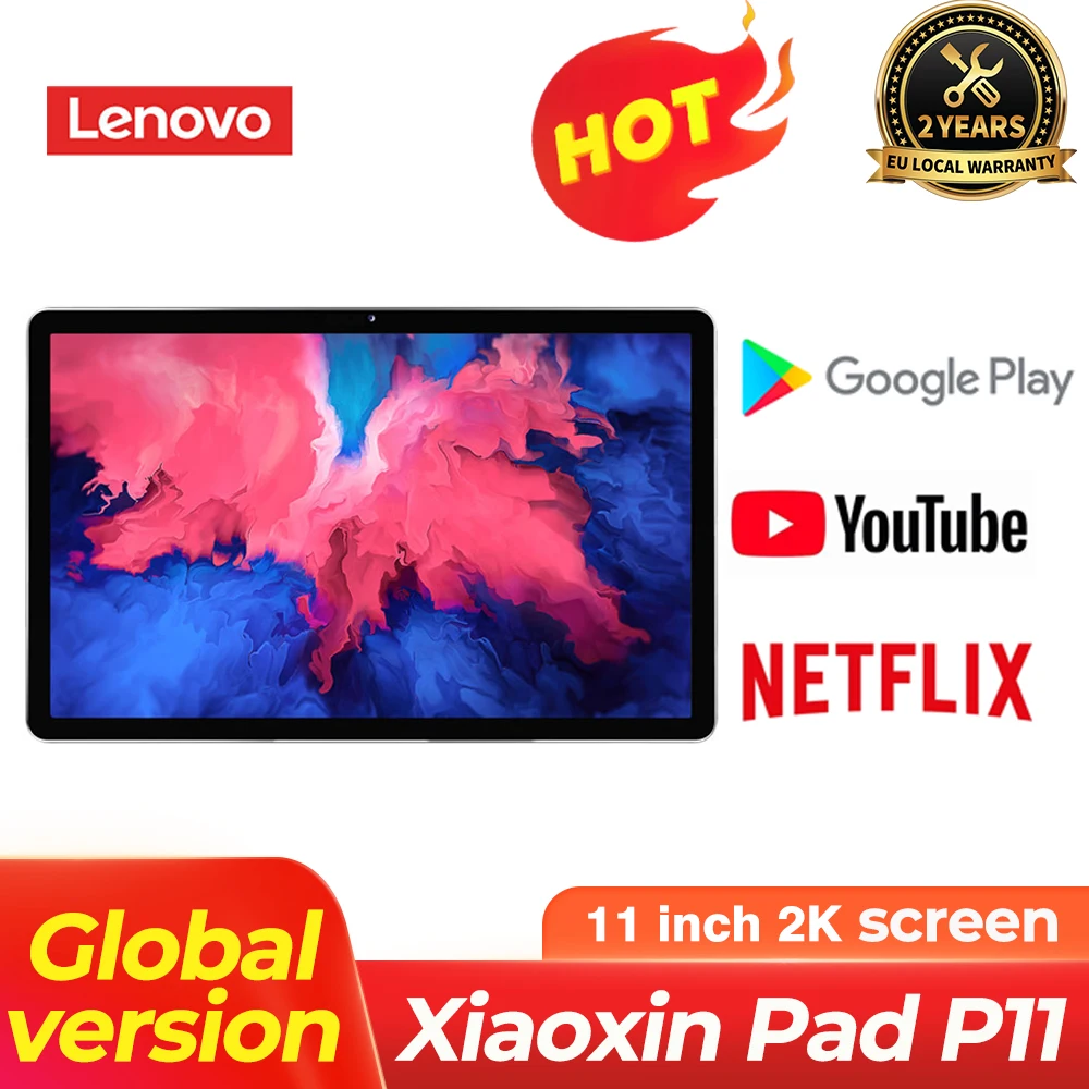 Оригинальный Планшет Lenovo Xiaoxin Pad P11 2K ЖК-экран процессор Qualcomm Snapdragon 662 6 ГБ ОЗУ 128 Гб