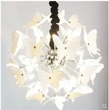 

Postmodern Japanese fresh butterfly lamp bar cloakroom Nordic spherical princess room dining room living room bedroom chandelie