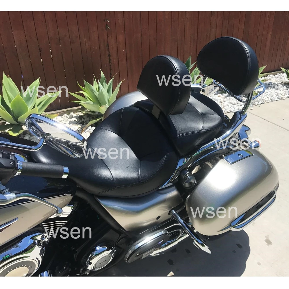 Спинка водительского сиденья Pad Mount Set Quick Release для Kawasaki 1700 Nomad/Voyager/Classic