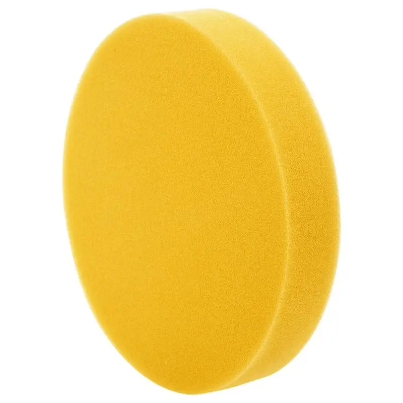 6 inch 150mm Soft Flat Sponge Buffer Polishing Pad Kit For Auto Car Polisher Color:Yellow