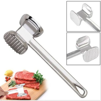 

Aluminum Alloy Meat Hammer Loose Tenderizers Meat Hammer Two Sides Pounders Knock-sided For Steak Pork Kitchen Tools