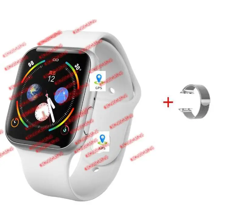 SILVER MILANESE IWO 11 gps Bluetooth Смарт-часы 1:1 умные часы 44 мм серия 5 для apple iOS Android сердечного ритма кровяное давление не apple Watch - Цвет: SILVER MILANESE