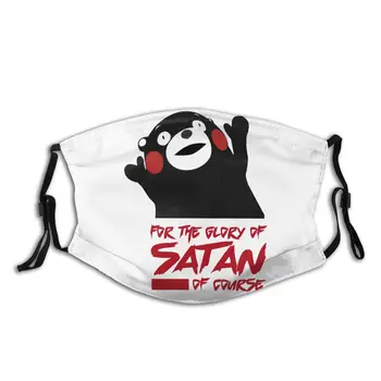 

Kumamon Satan Unisex Non-Disposable Face Mask Anti Haze Dustproof Mask With Filters Protection Cover Respirator Mouth Muffle
