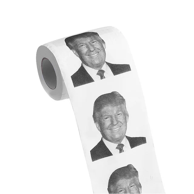 Дональд Трамп набор туалетных принадлежностей держатели для туалетной щетки с Трамп бумага подарок шалость шутка ванная комната чистящие аксессуары пластик - Color: smile