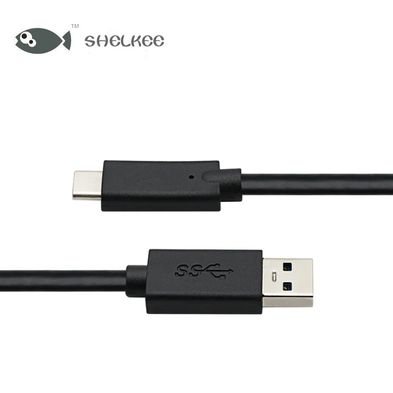 Кабель USB SHELKEE USB3.1 TypeC Дата-кабель для зарядки кабеля до 3.0A общее Преобразование может быть вставлено в обратный 1 метр