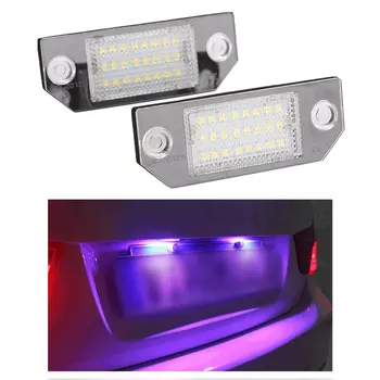 

2Pcs LED License Lamp For Ford White Number Plate Light Car Styling Accessories For Ford Focus C-MAX MK2 03-08
