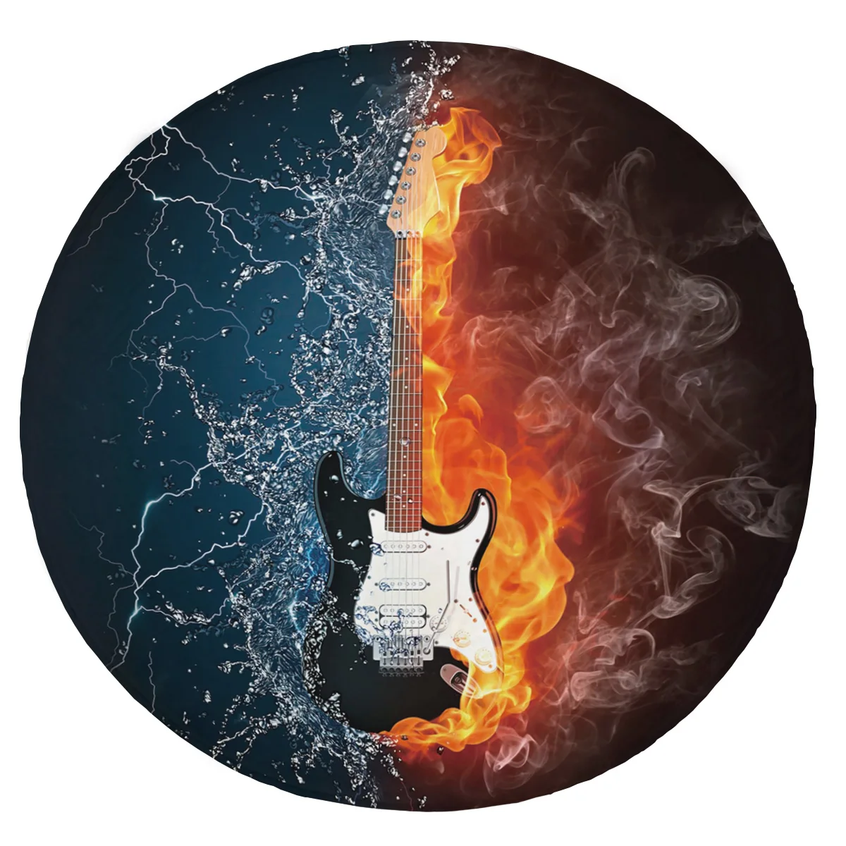 Супермягкое плюшевое фланелевое одеяло для электрической гитары с подсветкой