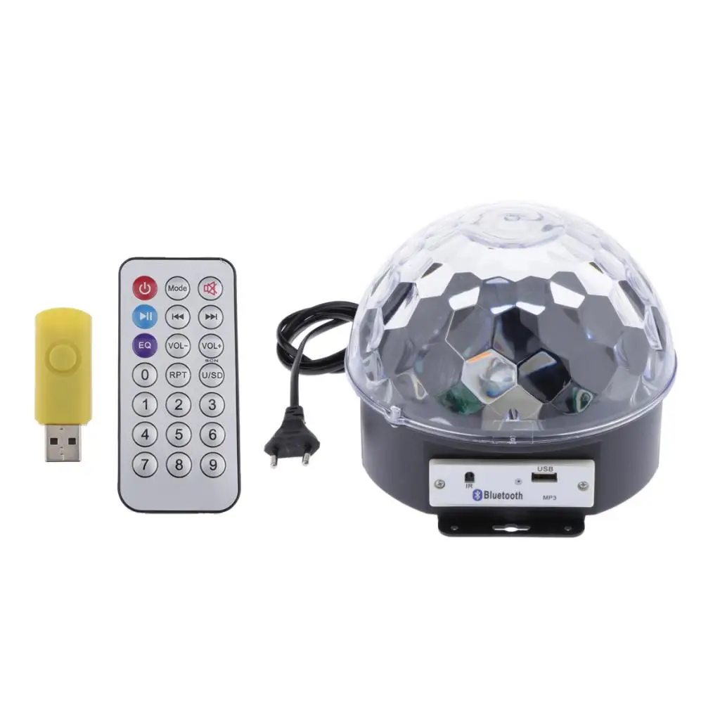 

Club Stage Effect Lamp Bluetooth Disco Ball Light Crystal Magic Ball Stage Lights for Party Home DJ Dance Floor Light Show