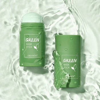 ORANOT Green Tea Cleansing Solid Mask Purifying Clay Stick Mask Oil Control Anti Acne Eggplant