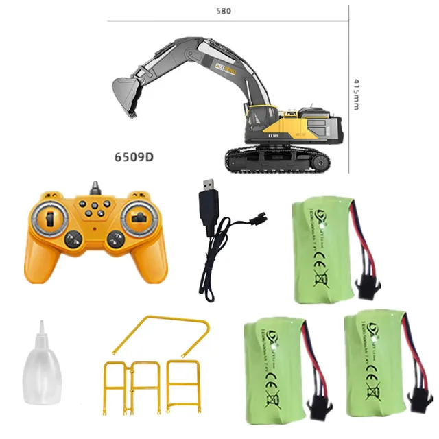 1:18 Simulation Remote Control Excavator 690 Degree Rotating Alloy Material Demonstration Function Programming 40 Mins RC Truck