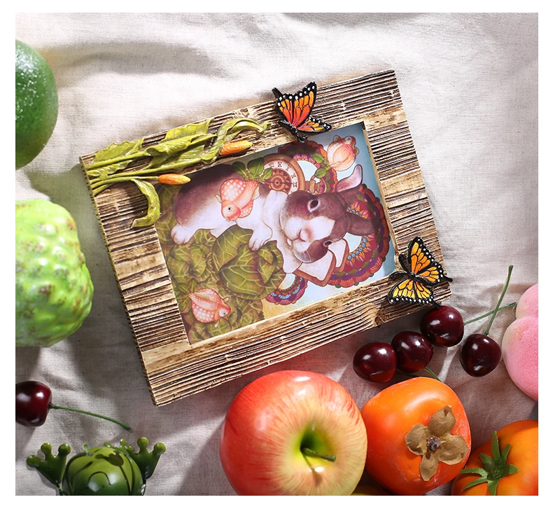 Nordic creative 6 inch resin photo frame table photo frame bedside table desk decoration home decoration gift photo frame