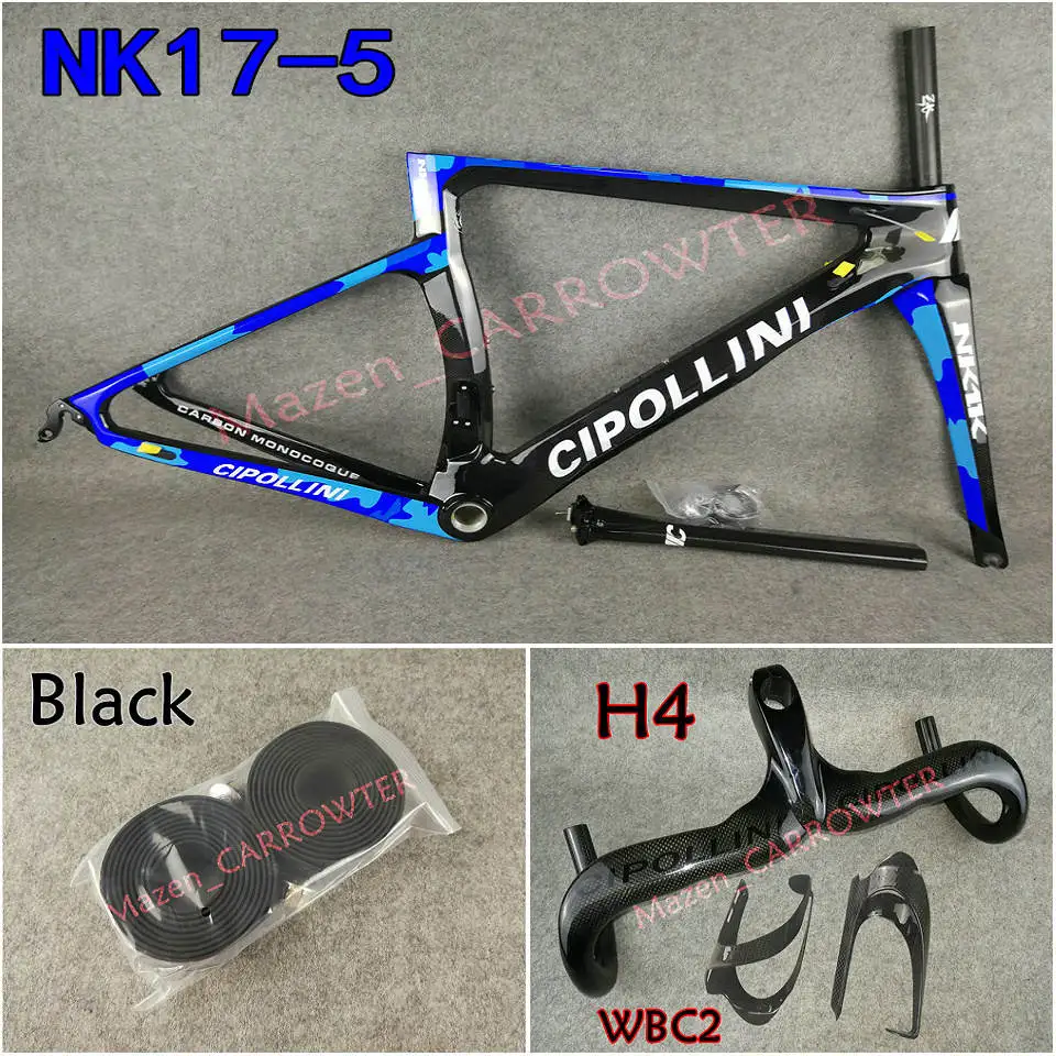Package 4 3K Камуфляж синий MCipollini NK1K карбоновая рама Cipollini руль седло бутылки клетки 50 мм карбоновые колеса Novatec A271 ступицы - Цвет: Package 4