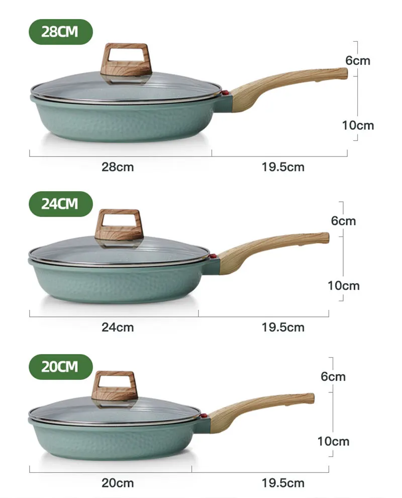 de wok para a frigideira durável das