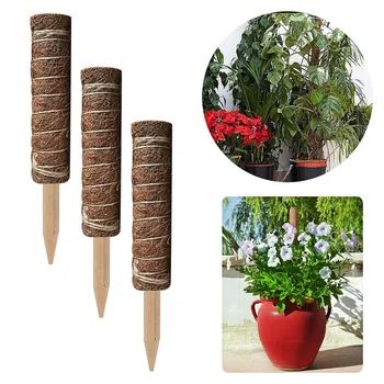 

30/40cm Climbing Coconut Stick Plant Support Extension Pole Climb Frame Indoor Moss Sticks Creepers DIY Home Garden Decor