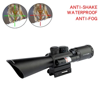 

3.5-10x40 Optical Sight Scope Powerful Laser Riflescope Reticle Hunting Aim Telescope Tactical Collimator Airsoft Accessories