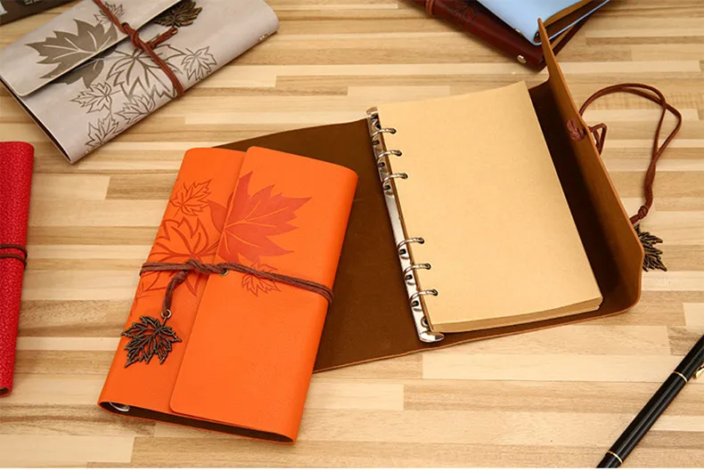 Vintage PU Leather Notebook A5 A6 A7 Sizes Journal Sketchbook 