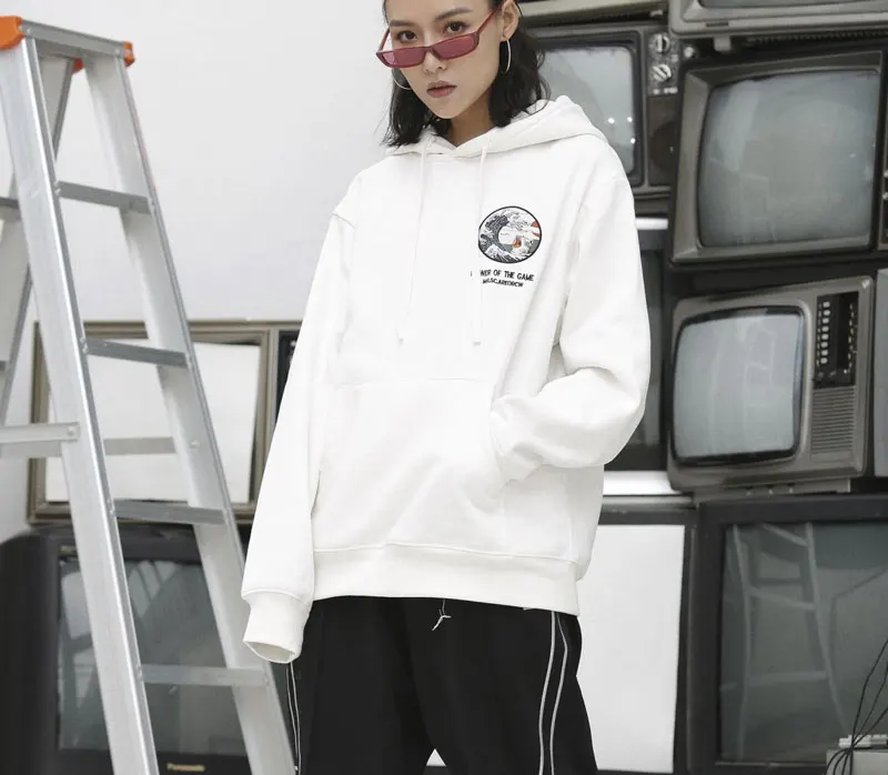 Japanese Style Cat Waves Hoodies 5