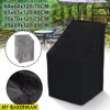 6 Size Black Outdoor Waterproof Cover Garden Furniture Rain Cover Chair Sofa Protection Rain Dustproof Woven Polyester Convenien 1